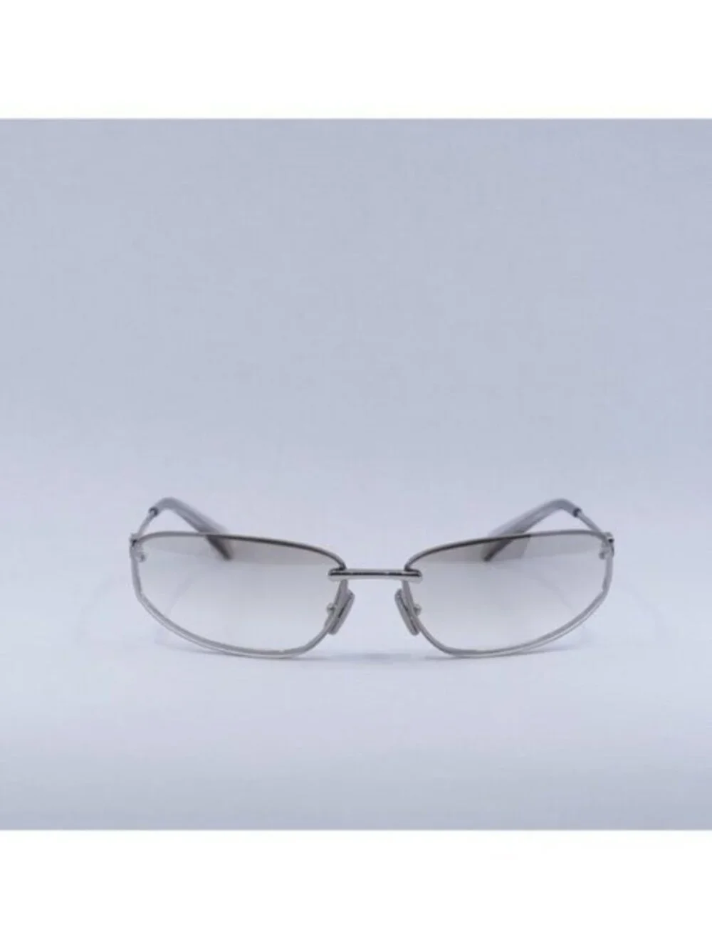 Miu Miu MUA50S 1BC8H1 Sunglasses Silver Rectangle Frame